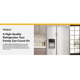 Whirlpool  36-inch Counter Depth Side-by-Side Refrigerator with TruCool™ System - Fingerprint-Resistant Stainless Finish (WRSC5536RZ)