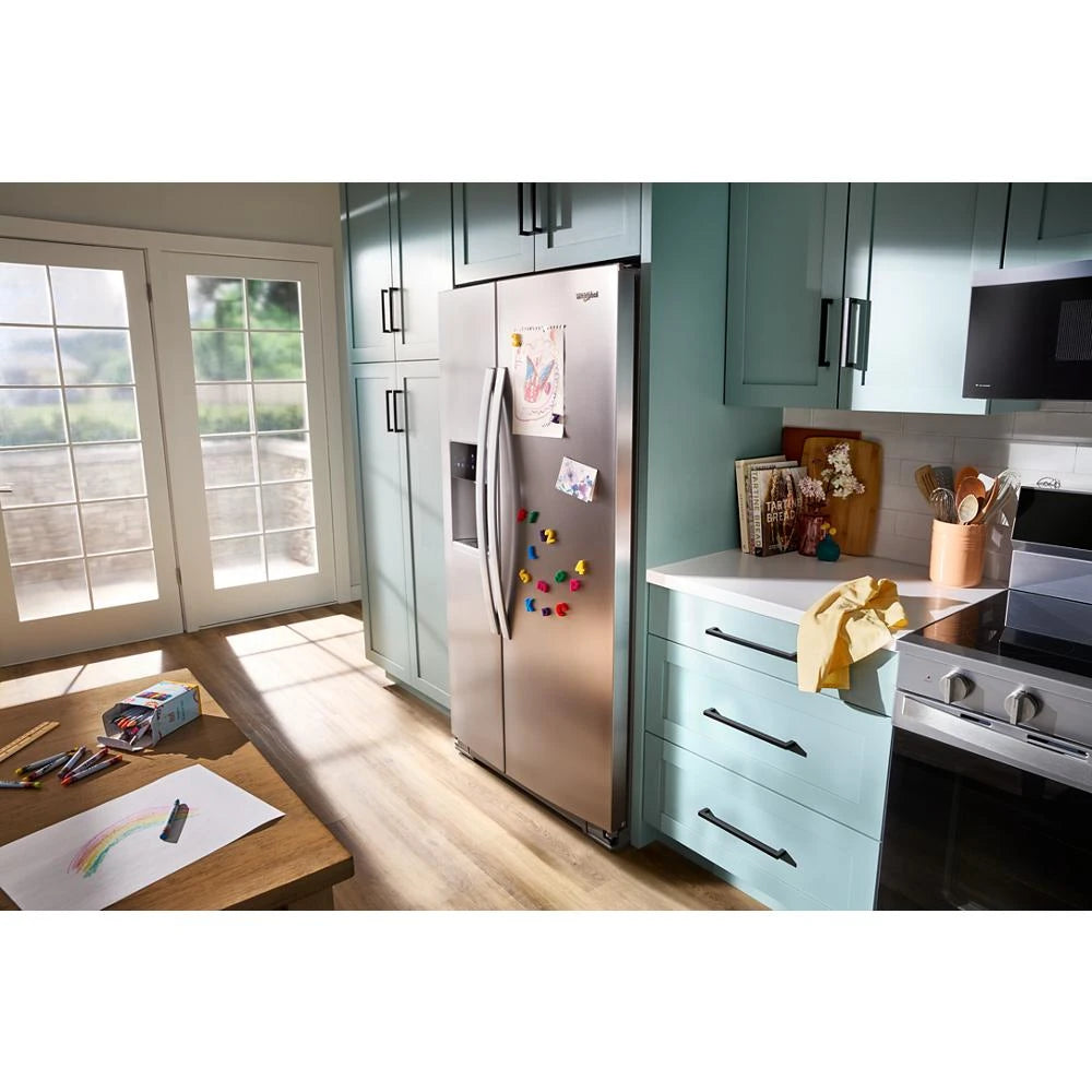 WHIRLPOOL  36-inch Counter Depth Side-by-Side Refrigerator with TruCool™ System - Fingerprint-Resistant Stainless Finish (WRSC5536RZ)