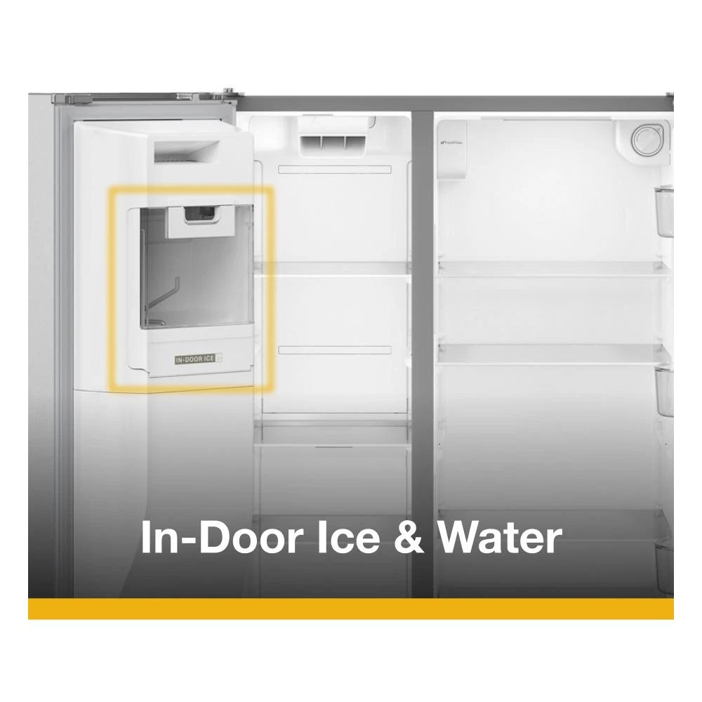WHIRLPOOL  36-inch Standard Depth Side-by-Side Refrigerator with TruCool™ System - Fingerprint-Resistant Stainless Finish (WRSF5536RZ)
