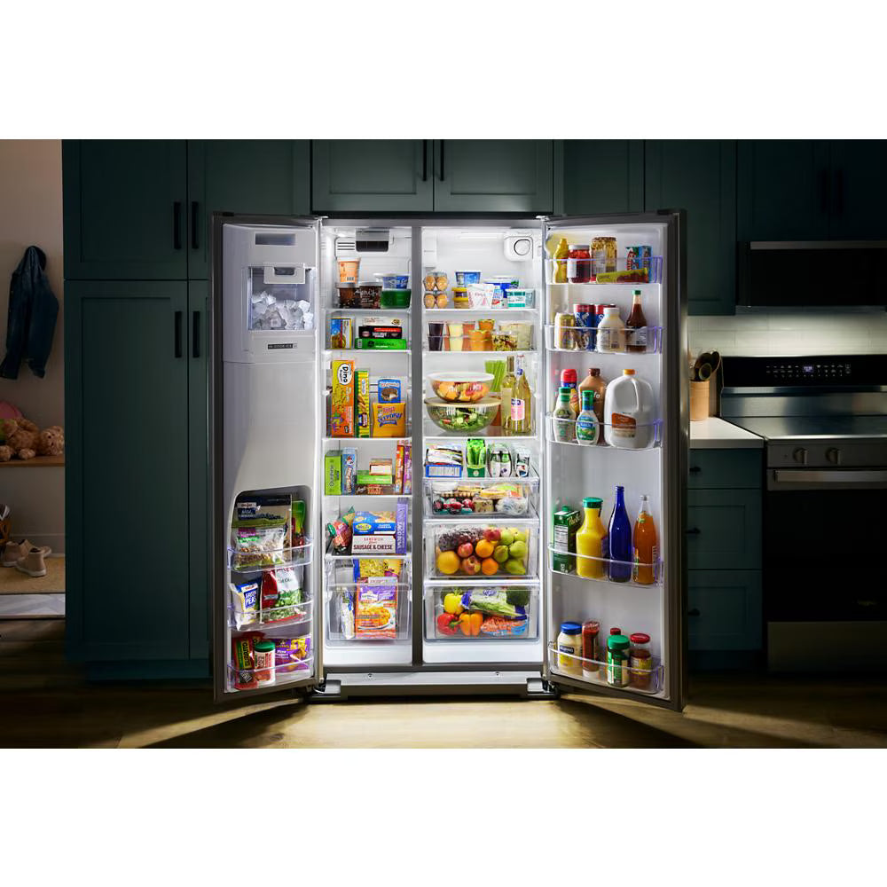 Whirlpool  36-inch Standard Depth Side-by-Side Refrigerator with TruCool™ System - Fingerprint-Resistant Stainless Finish (WRSF5536RZ)