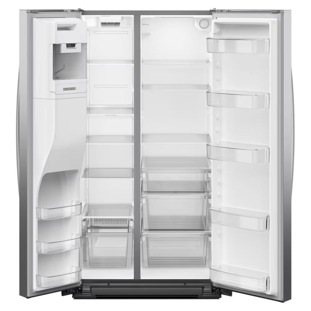 Whirlpool  36-inch Standard Depth Side-by-Side Refrigerator with TruCool™ System - Fingerprint-Resistant Stainless Finish (WRSF5536RZ)