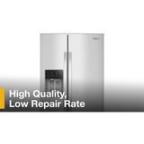 WHIRLPOOL  36-inch Standard Depth Side-by-Side Refrigerator with TruCool™ System - Fingerprint-Resistant Stainless Finish (WRSF5536RZ)