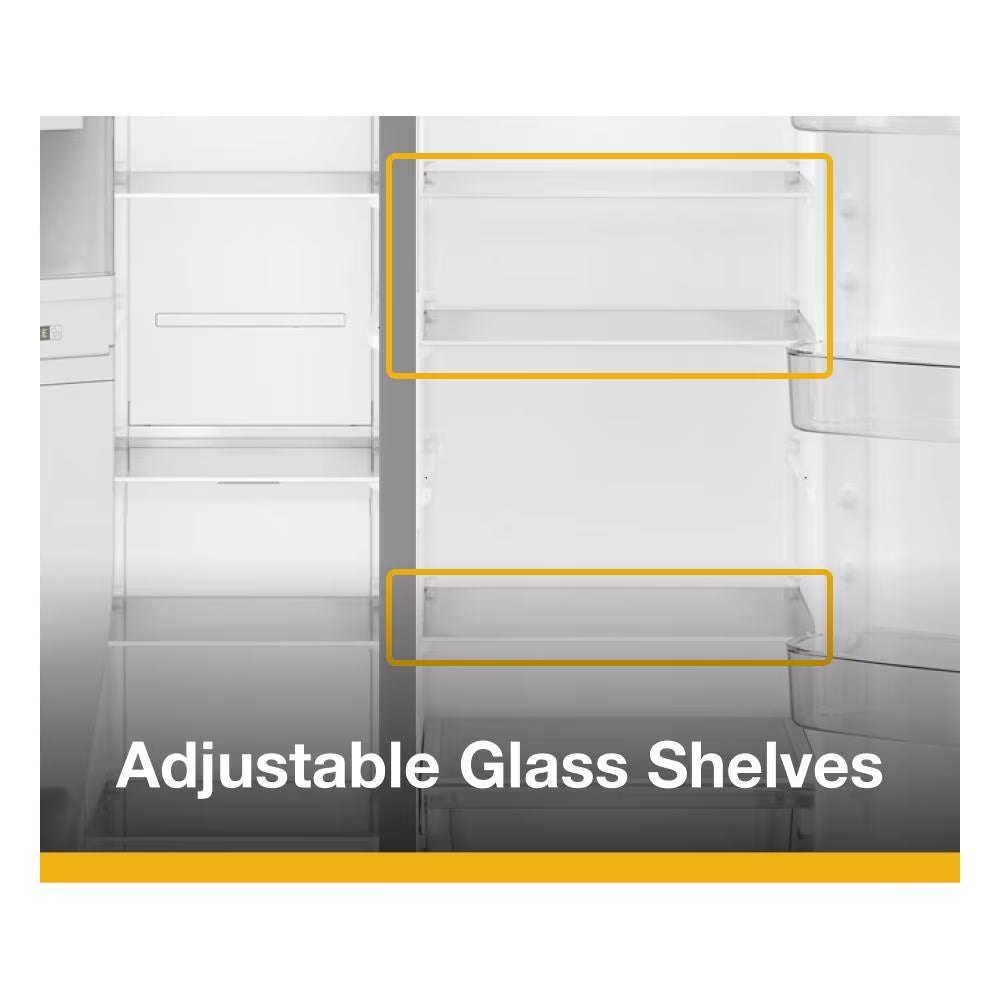 Whirlpool  36-inch Standard Depth Side-by-Side Refrigerator with TruCool™ System - Fingerprint-Resistant Stainless Finish (WRSF5536RZ)