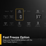 Whirlpool  36-inch Standard Depth Side-by-Side Refrigerator with TruCool™ System - Fingerprint-Resistant Stainless Finish (WRSF5536RZ)