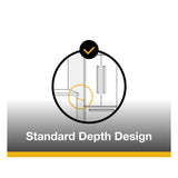 Whirlpool  36-inch Standard Depth Side-by-Side Refrigerator with TruCool™ System - Fingerprint-Resistant Stainless Finish (WRSF5536RZ)