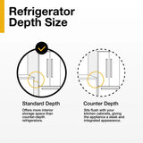 WHIRLPOOL  36-inch Standard Depth Side-by-Side Refrigerator with TruCool™ System - Fingerprint-Resistant Stainless Finish (WRSF5536RZ)