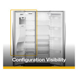 Whirlpool  36-inch Standard Depth Side-by-Side Refrigerator with TruCool™ System - Fingerprint-Resistant Stainless Finish (WRSF5536RZ)