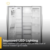 Whirlpool  36-inch Standard Depth Side-by-Side Refrigerator with TruCool™ System - Fingerprint-Resistant Stainless Finish (WRSF5536RZ)