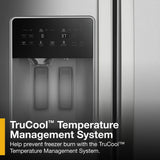 WHIRLPOOL  36-inch Standard Depth Side-by-Side Refrigerator with TruCool™ System - Fingerprint-Resistant Stainless Finish (WRSF5536RZ)