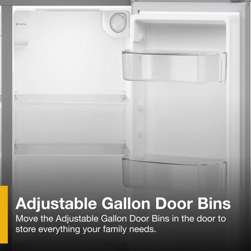 Whirlpool  36-inch Standard Depth Side-by-Side Refrigerator with TruCool™ System - Fingerprint-Resistant Stainless Finish (WRSF5536RZ)