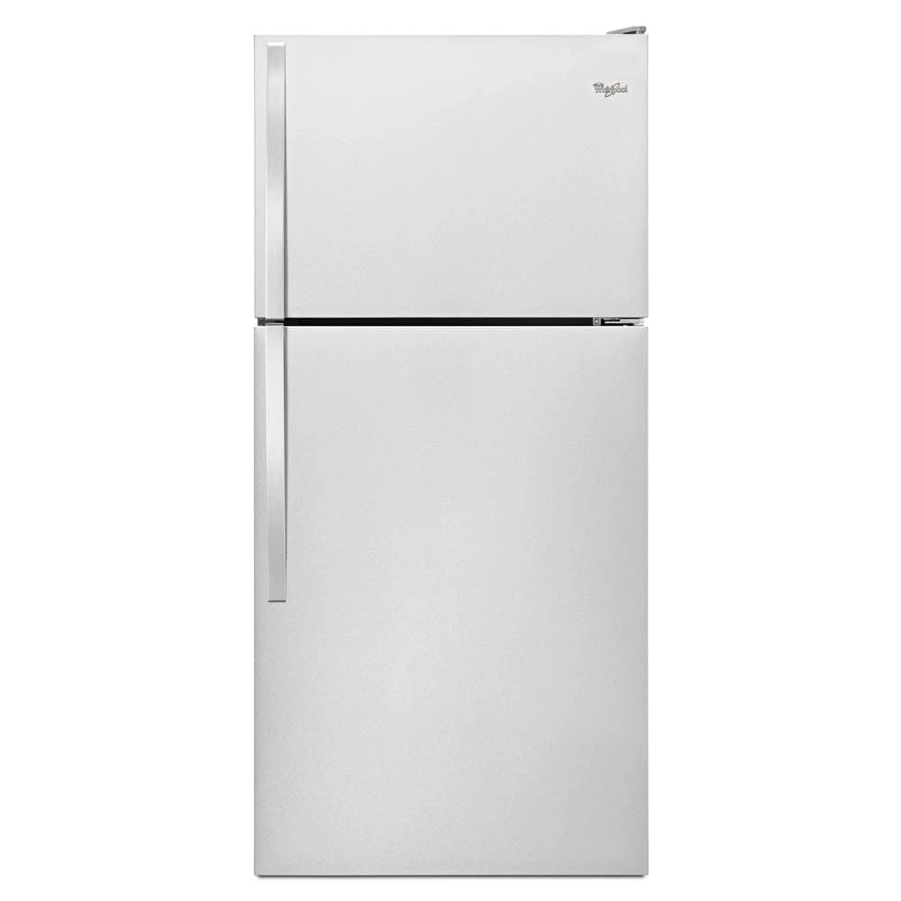 WHIRLPOOL  30-inch Wide Top Freezer Refrigerator - 18 Cu. Ft. - Monochromatic Stainless Steel (WRT108FFDM)
