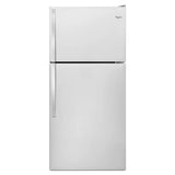 WHIRLPOOL  30-inch Wide Top Freezer Refrigerator - 18 Cu. Ft. - Monochromatic Stainless Steel (WRT108FFDM)