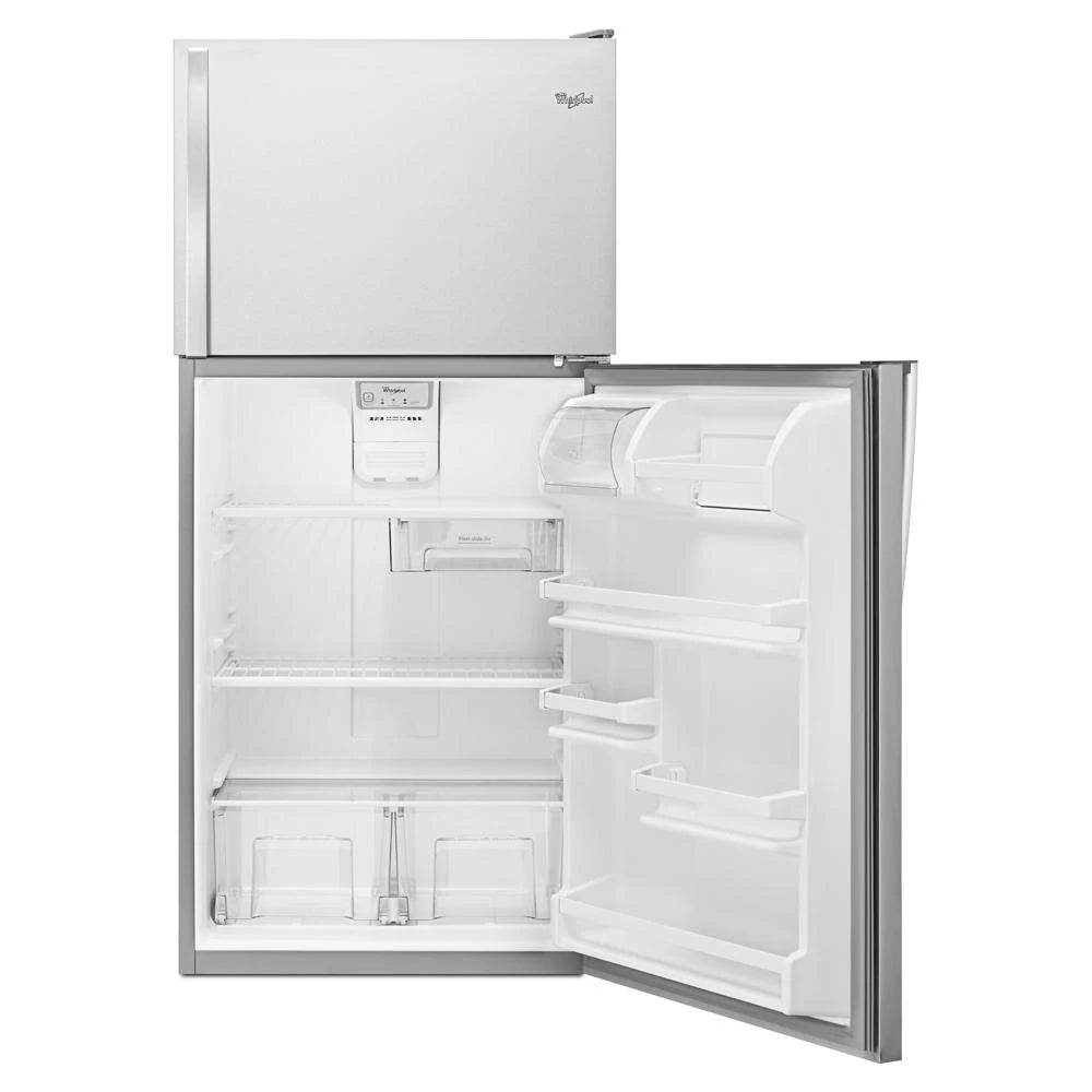 WHIRLPOOL  30-inch Wide Top Freezer Refrigerator - 18 Cu. Ft. - Monochromatic Stainless Steel (WRT108FFDM)