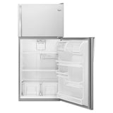WHIRLPOOL  30-inch Wide Top Freezer Refrigerator - 18 Cu. Ft. - Monochromatic Stainless Steel (WRT108FFDM)