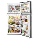 WHIRLPOOL  30-inch Wide Top Freezer Refrigerator - 18 Cu. Ft. - Monochromatic Stainless Steel (WRT108FFDM)