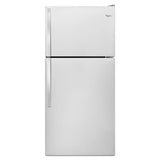 Whirlpool 30-inch Wide Top Freezer Refrigerator - 18 Cu. Ft. - Monochromatic Stainless Steel (WRT108FFDM)