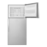 Whirlpool 30-inch Wide Top Freezer Refrigerator - 18 Cu. Ft. - Monochromatic Stainless Steel (WRT108FFDM)