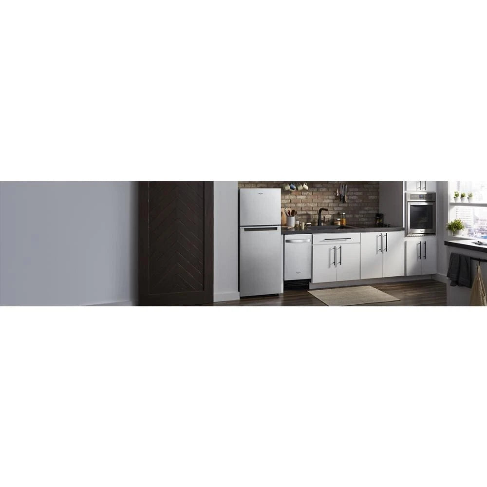 WHIRLPOOL  24-inch Wide Small Space Top-Freezer Refrigerator - 11.6 cu. ft. - Fingerprint-Resistant Stainless Finish (WRT112CZJZ)
