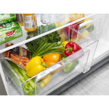 Whirlpool  33-inch Wide Top Freezer Refrigerator - 20 cu. ft. - Monochromatic Stainless Steel (WRT311FZDM)