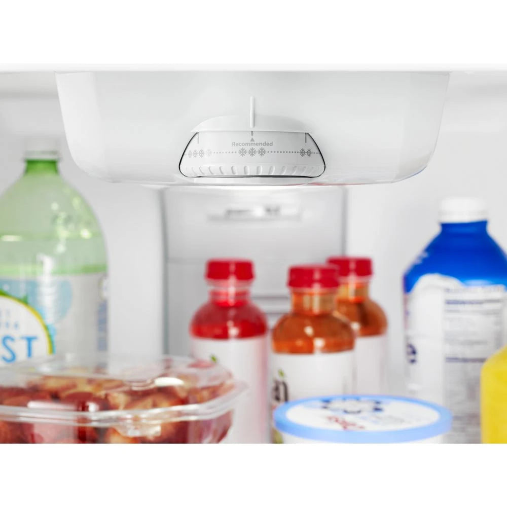 WHIRLPOOL  33-inch Wide Top Freezer Refrigerator - 20 cu. ft. - Monochromatic Stainless Steel (WRT311FZDM)