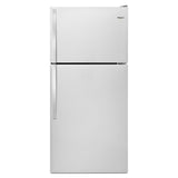 Whirlpool 30" Wide Top Freezer Refrigerator - 18 cu. ft. - Stainless Steel (WRT318FMDM)
