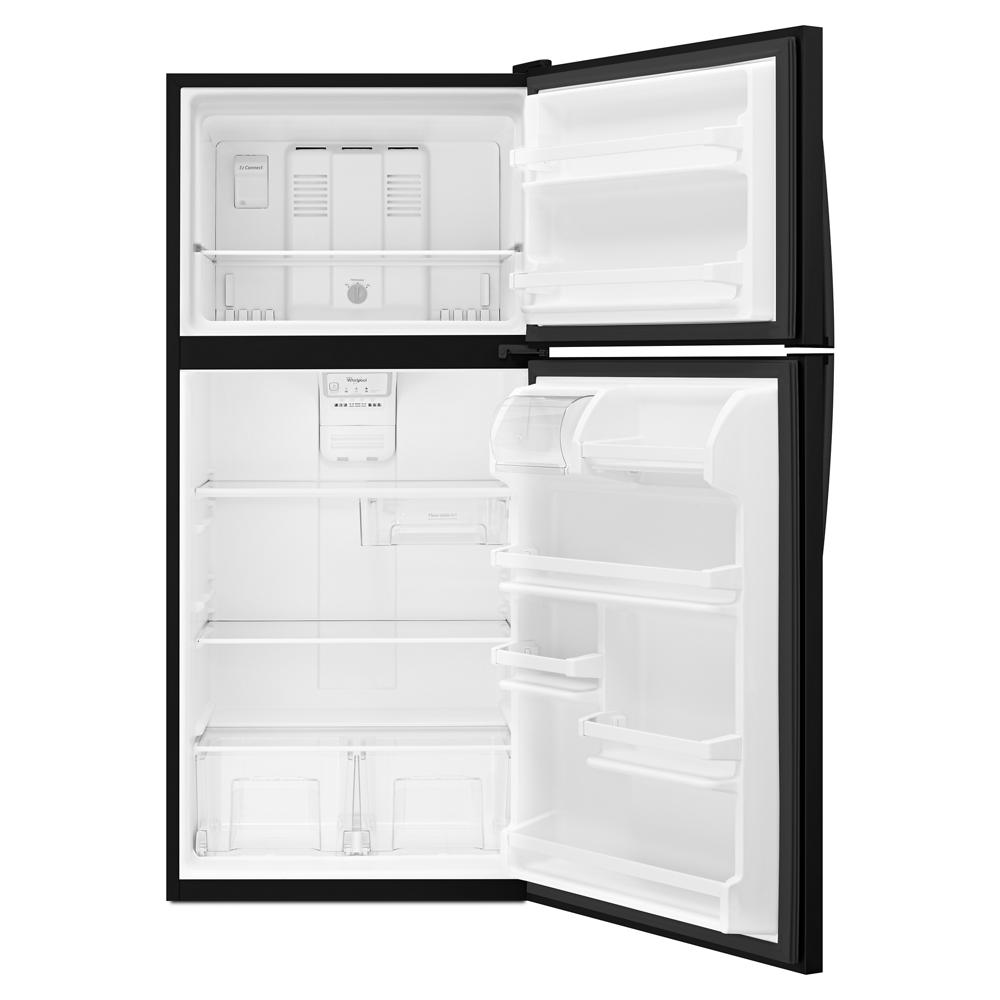 Whirlpool 30-inch Wide Top Freezer Refrigerator - 18 cu. ft. - Black (WRT318FZDB)