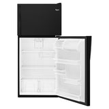 Whirlpool 30-inch Wide Top Freezer Refrigerator - 18 cu. ft. - Black (WRT318FZDB)