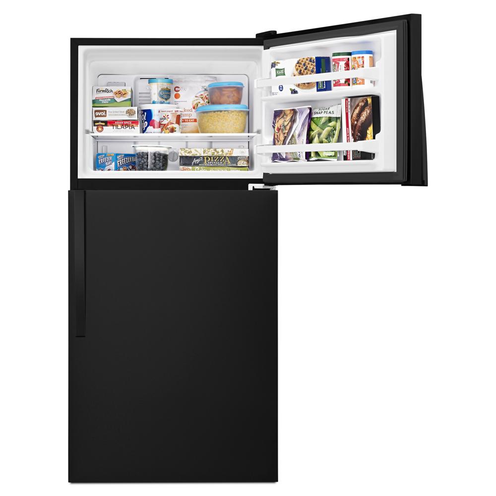 Whirlpool 30-inch Wide Top Freezer Refrigerator - 18 cu. ft. - Black (WRT318FZDB)