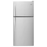 WHIRLPOOL  30-inch Wide Top Freezer Refrigerator - 18 cu. ft. - Monochromatic Stainless Steel (WRT318FZDM)