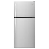 Whirlpool 30-inch Wide Top Freezer Refrigerator - 18 cu. ft. - Monochromatic Stainless Steel (WRT318FZDM)