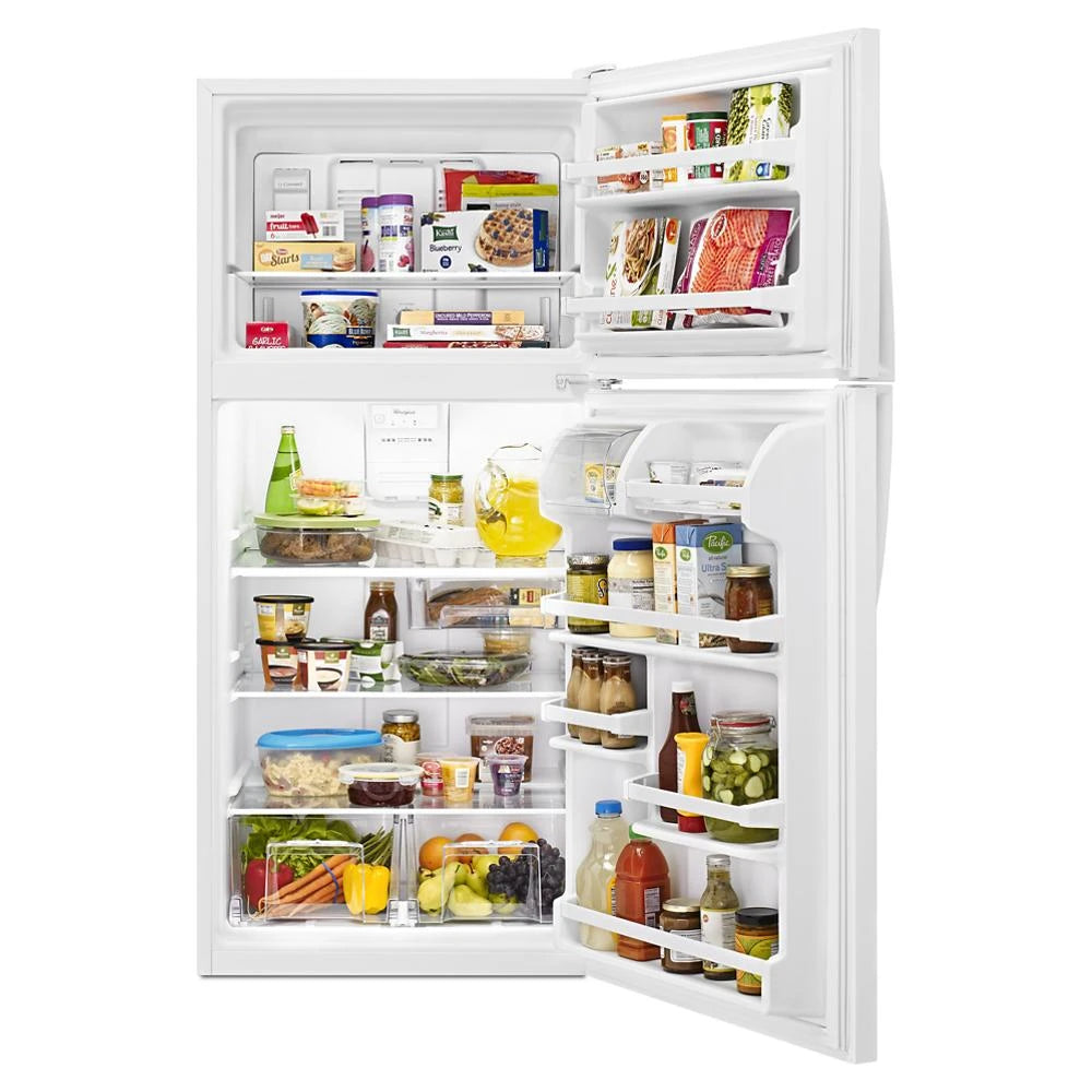 WHIRLPOOL  30-inch Wide Top Freezer Refrigerator - 18 cu. ft. - White (WRT318FZDW)