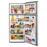 Whirlpool  28-inch Wide Refrigerator Compatible With The EZ Connect Icemaker Kit ? 18 Cu. Ft. - Stainless Steel (WRT518SZFM)
