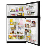 Whirlpool 33" Wide Top Freezer Refrigerator - 21 cu. ft. - Black (WRT541SZDB)
