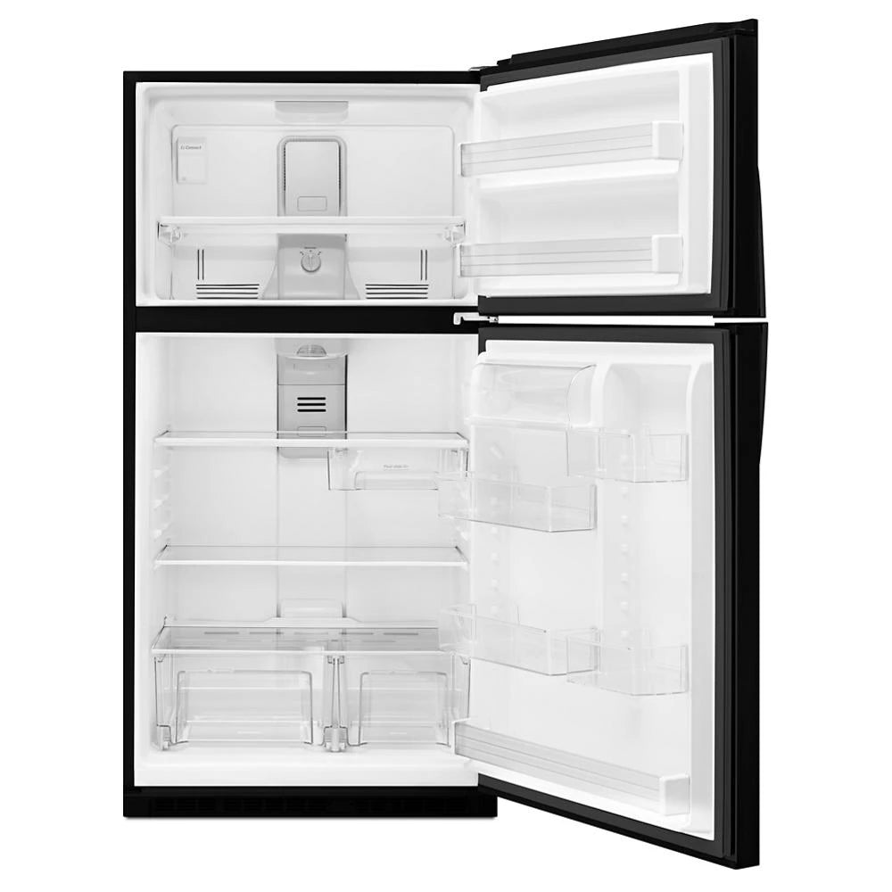 Whirlpool  33-inch Wide Top Freezer Refrigerator - 21 cu. ft. - Black (WRT541SZDB)