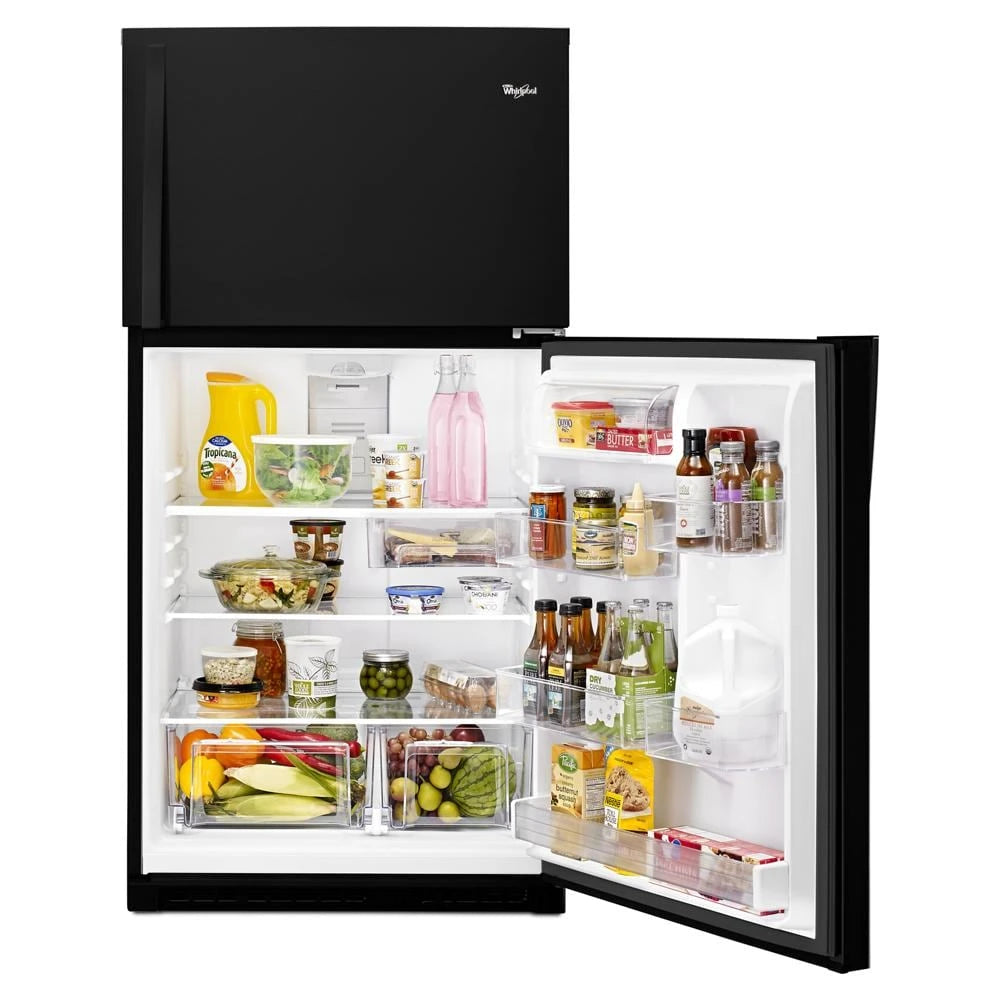 WHIRLPOOL  33-inch Wide Top Freezer Refrigerator - 21 cu. ft. - Black (WRT541SZDB)