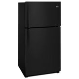 WHIRLPOOL  33-inch Wide Top Freezer Refrigerator - 21 cu. ft. - Black (WRT541SZDB)