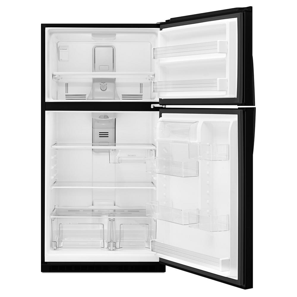 Whirlpool 33" Wide Top Freezer Refrigerator - 21 cu. ft. - Black (WRT541SZDB)
