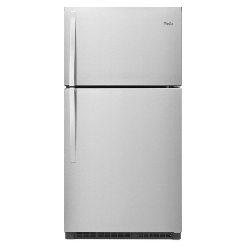 Whirlpool 33-inch Wide Top Freezer Refrigerator - 21 cu. ft. - Monochromatic Stainless Steel (WRT541SZDM)