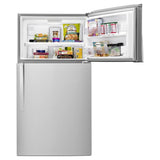 Whirlpool  33-inch Wide Top Freezer Refrigerator - 21 cu. ft. - Monochromatic Stainless Steel (WRT541SZDM)