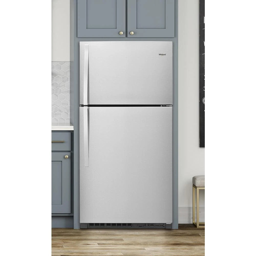 WHIRLPOOL  33-inch Wide Top Freezer Refrigerator - 21 cu. ft. - Fingerprint Resistant Stainless Steel (WRT541SZDZ)