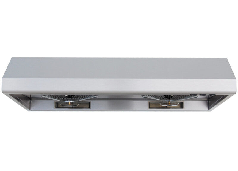 Windster Hood 36″ Under 530 5.4 2 LED x 1 7″ vertical 2 - Stainless Steel (WS5536SS)