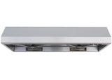 Windster Hood 36″ Under 530 5.4 2 LED x 1 7″ vertical 2 - Stainless Steel (WS5536SS)