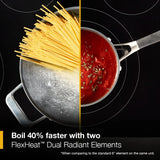 Whirlpool  30-inch Electric Smart Range with Air Cooking Technology - Fingerprint Resistant Stainless Steel (WSES5030SZ)