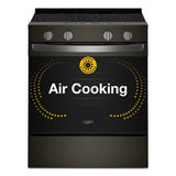 Whirlpool  30-inch Electric Smart Range with Air Cooking Technology - Fingerprint Resistant Stainless Steel (WSES5030SZ)