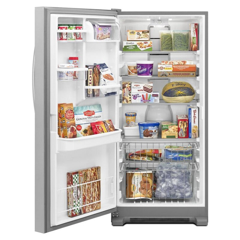 Whirlpool 18 cu. ft. SideKicks® All-Freezer with Fast Freeze - Monochromatic Stainless Steel (WSZ57L18DM)