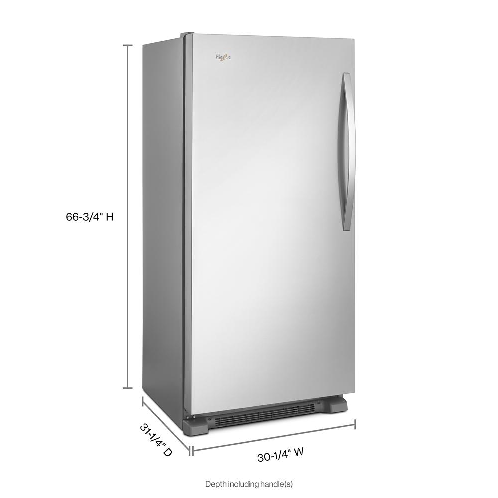Whirlpool 18 cu. ft. SideKicks® All-Freezer with Fast Freeze - Monochromatic Stainless Steel (WSZ57L18DM)