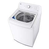 LG 4.3 cu. ft. Ultra Large Capacity Top Load Washer with TurboDrum™ Technology - White (WT6100CW)
