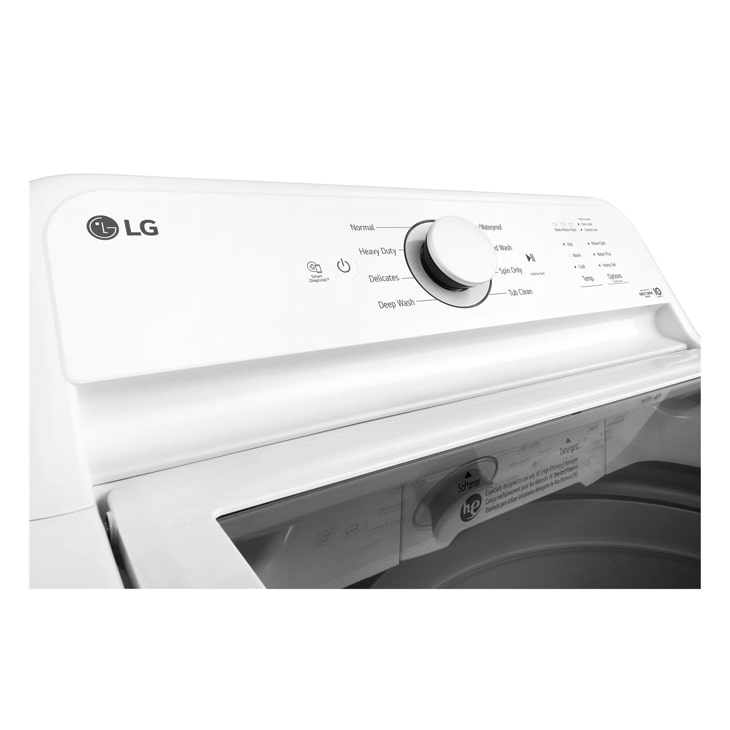 LG 4.3 cu. ft. Ultra Large Capacity Top Load Washer with TurboDrum™ Technology - White (WT6100CW)