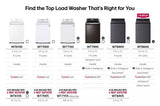 LG 4.3 cu. ft. Ultra Large Capacity Top Load Washer with TurboDrum™ Technology - White (WT6100CW)