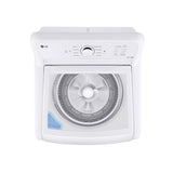 LG 4.1 cu. ft. Capacity Top Load Washer with Agitator and SlamProof Glass Lid - White (WT6105CW)